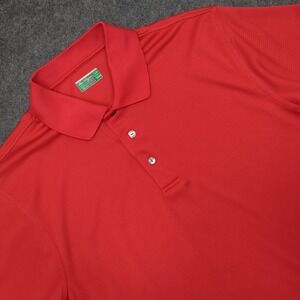 Ben‎ Hogan Performance Golf Polo Shirt Red L/G Short Sleeve Collared Mens